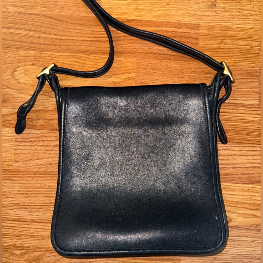 Coach Legacy Vintage Flap 9144 Black Leather Crossbody Bag